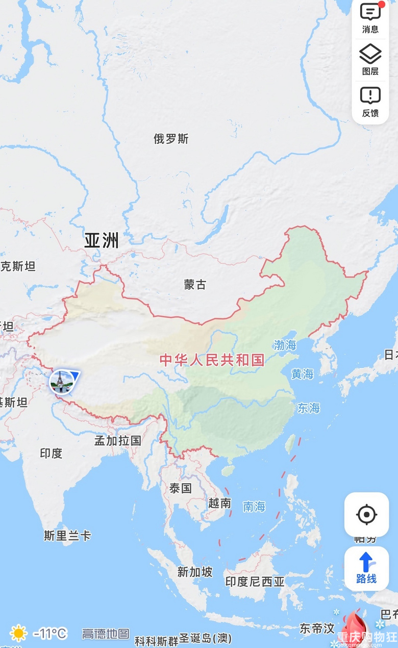 中国最东南西北打卡
