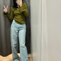 麻烦把它作为开春的第一条裤子给我穿啊，版型是真的好哇