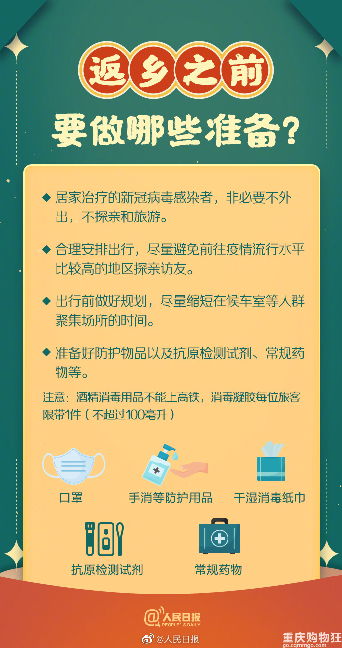 春节回家带上这9个健康锦囊！没阳、阳过的都来看看