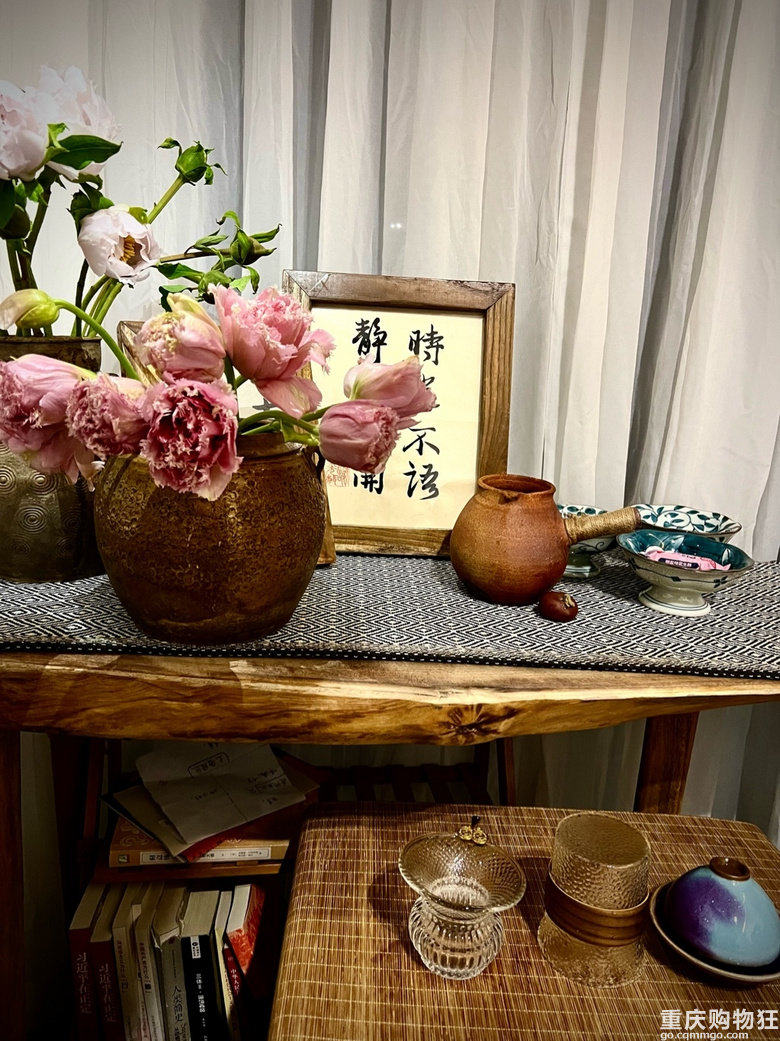 1㎡室内绿植｜小茶台空间打造，低费用在中古家具淘货