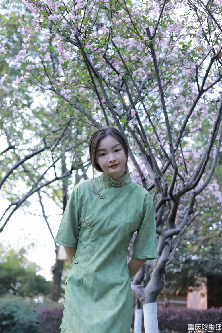 鹅岭公园中式旗袍拍摄