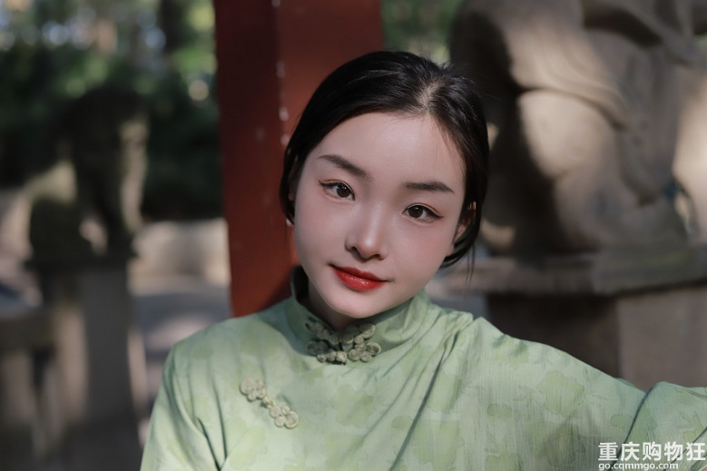 鹅岭公园中式旗袍拍摄