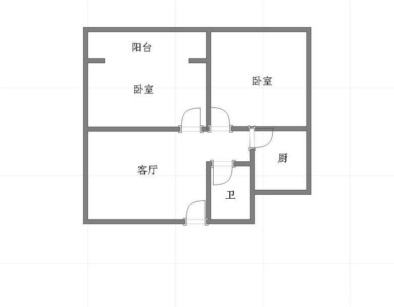 两路口租房，二室一厅一卫