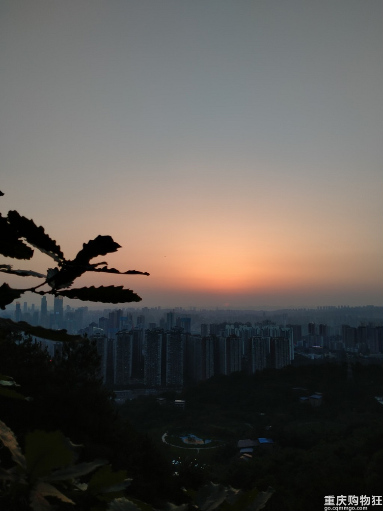 山行南山看日落虚灵峰夜景