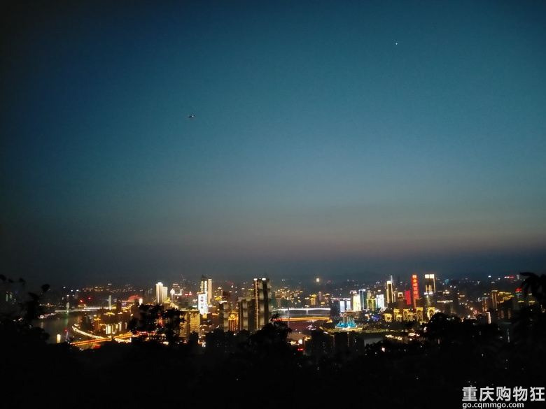 山行南山看日落虚灵峰夜景