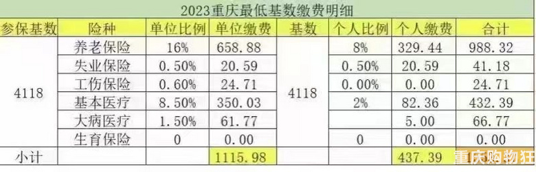 事关你的社保！2023年重庆市职工社保缴费基数公布