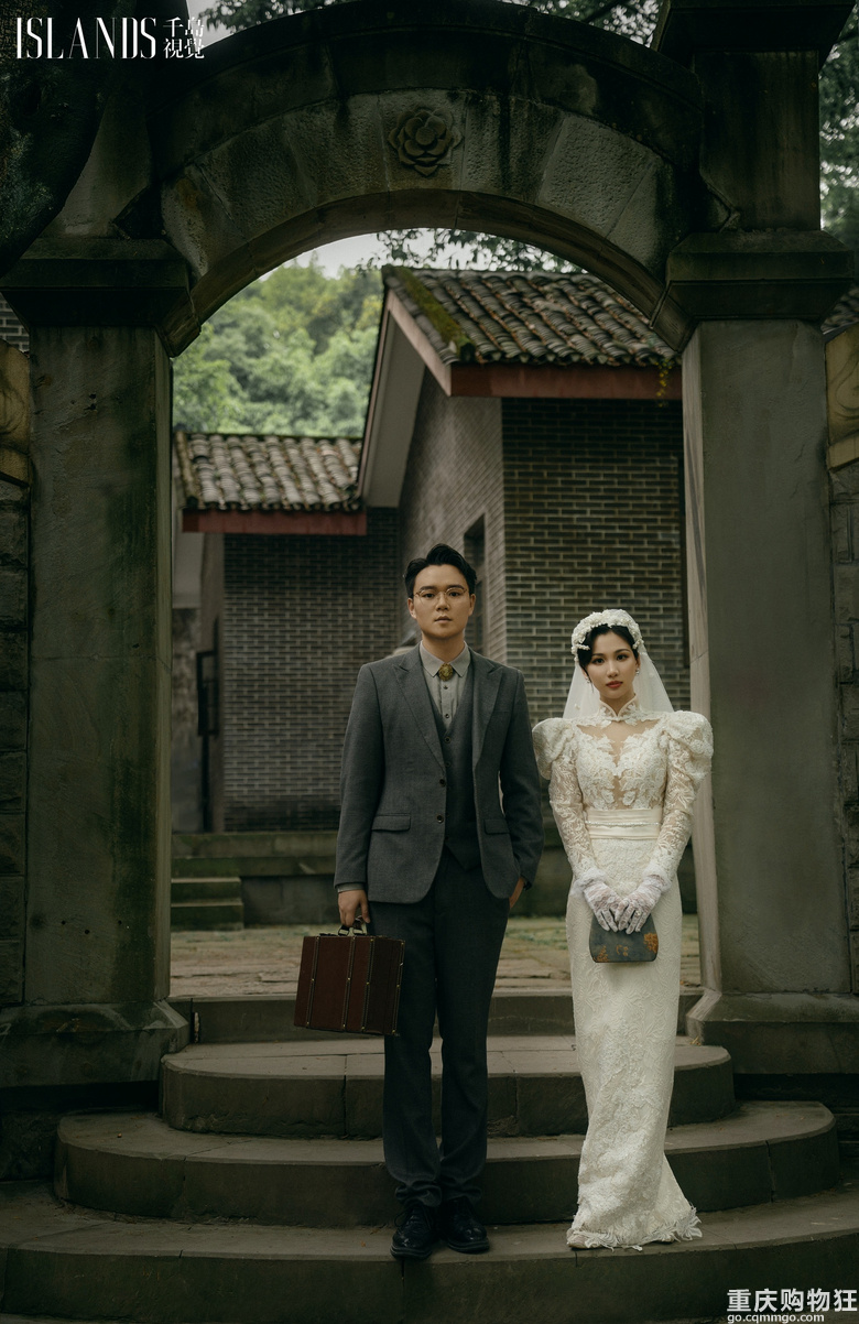 园林和民国风婚纱照也太般配了吧，感觉整个照片都在发光，绝了