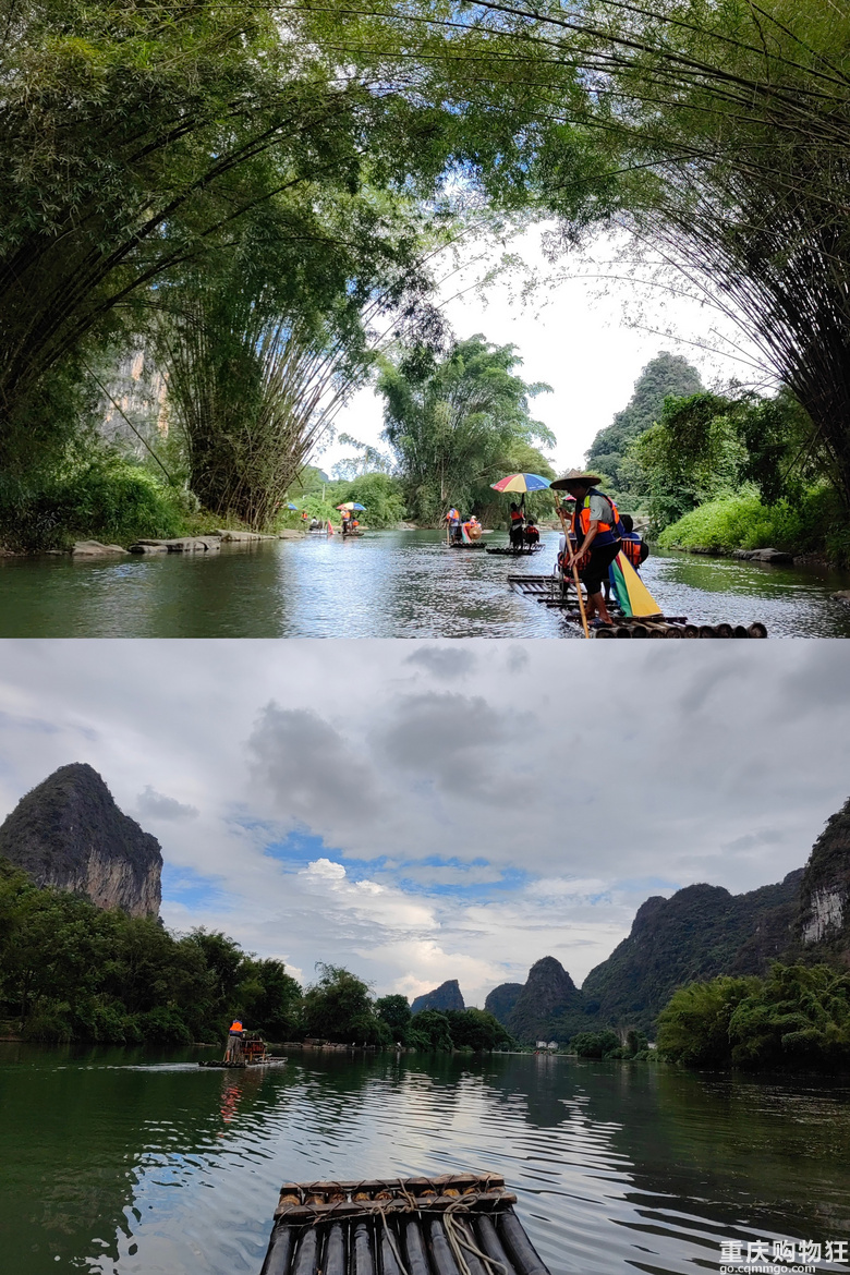 桂林阳朔4天3晚动车游，住公园酒店，每天嗦粉，坐竹筏没被坑