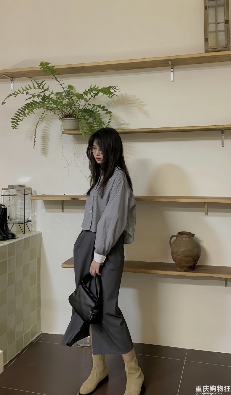 尝试了一下清职场穿搭还挺好看