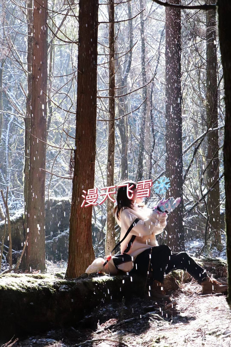涪陵七鹿坪徒步赏雪-武陵山下