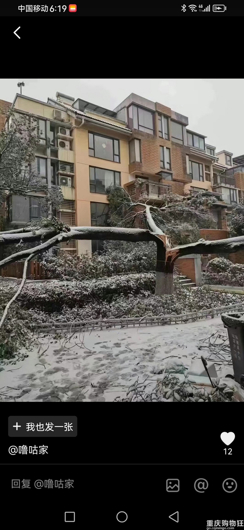 湖北安徽等地区的恐怖冻雨，重庆的宜居确实是没得说