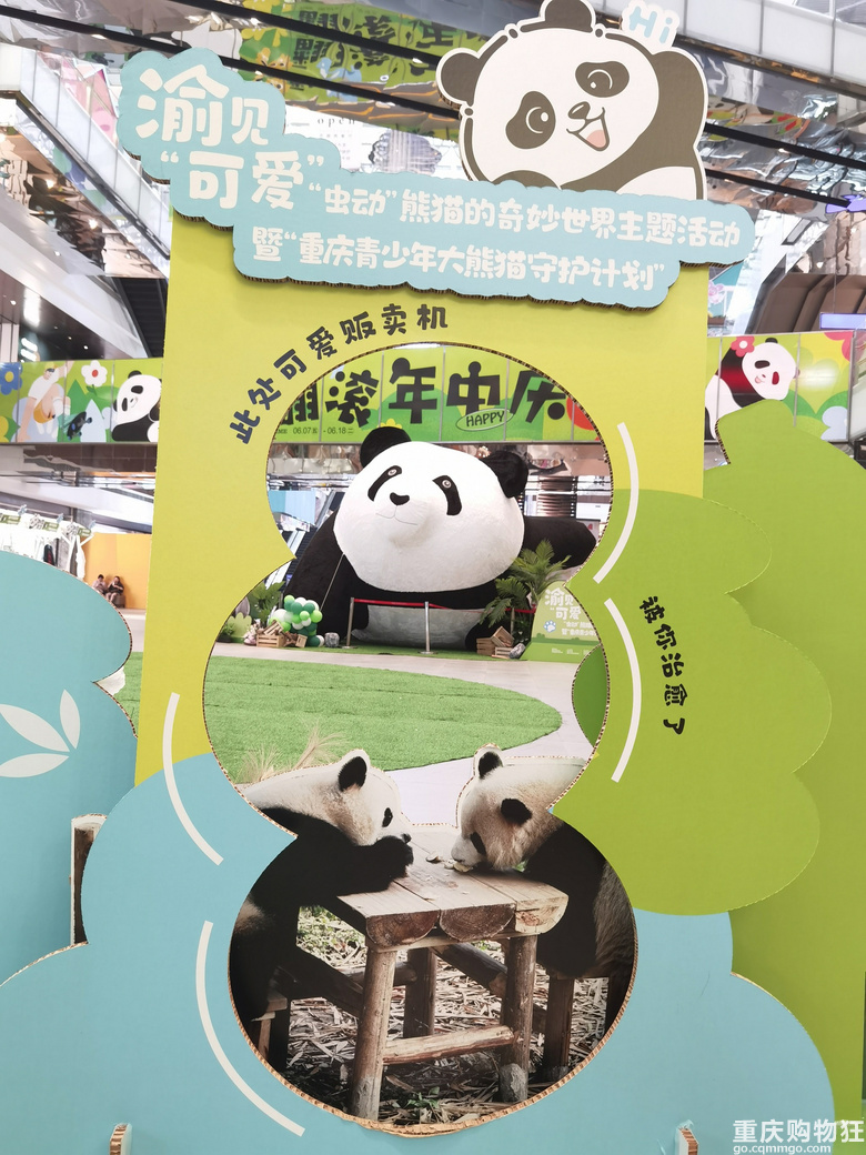 看熊猫了！虫洞市集这个展览适合打卡拍照，渝见可爱