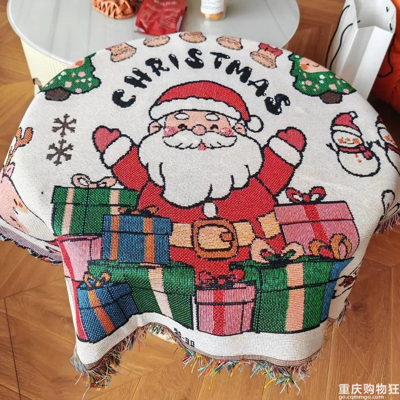 还记得我之前发的小毯子吗？新出了圣诞款式19.9一条