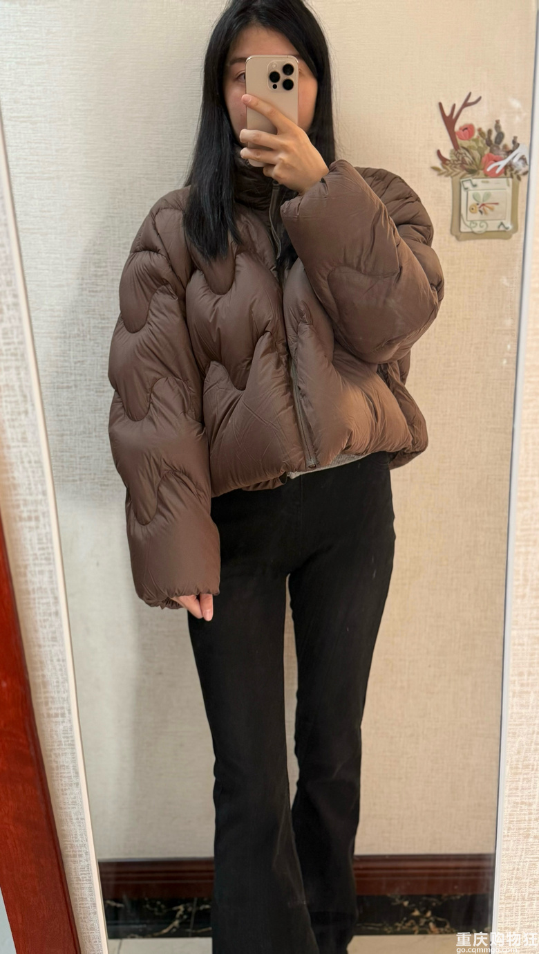 我买的江南布衣同款同面料的羽绒服到啦！