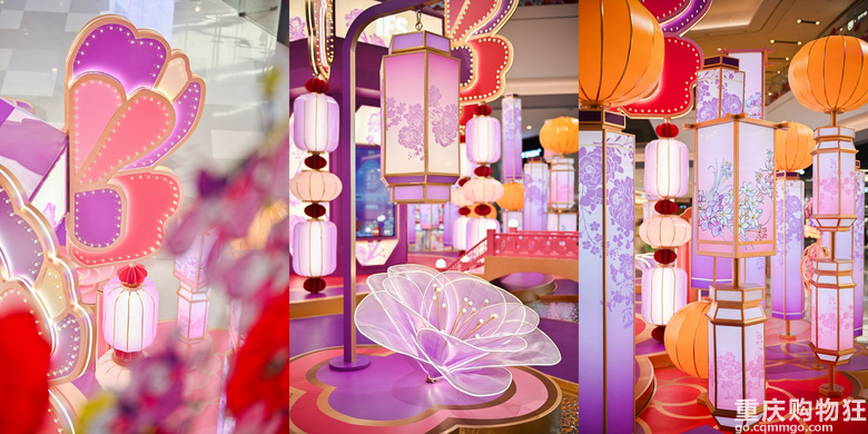 重庆IFS非遗花灯艺术展启幕，全国最大新中式秀山花灯璀璨呈现