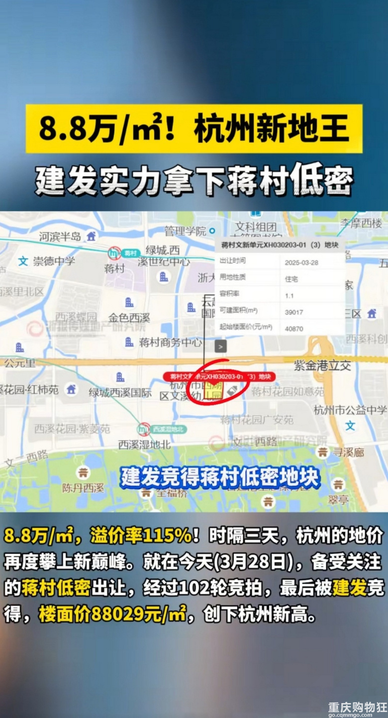 建发三个城市、2个地王