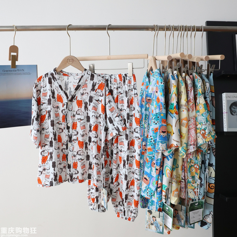 儿童涂鸦棉绸睡衣来咯~丝滑软糯，真心舒服哦！新增成人款！