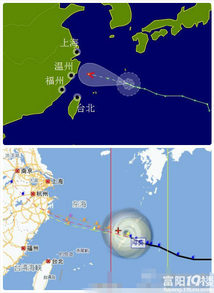 台风海葵直逼浙江