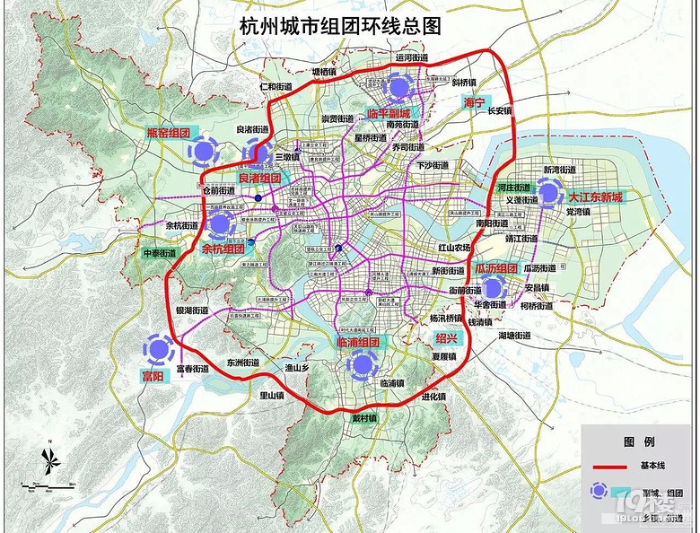 杭州三环今年开工,富阳段途径高桥,东洲,灵桥,里山,渔山