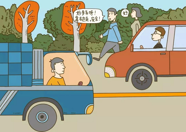 走路乘梯,都靠右行