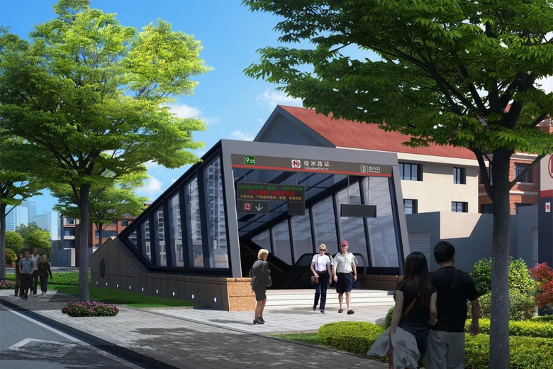 地铁9号线最新进展!北段临平三站站点出入口设计方案出炉!