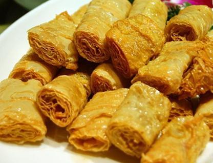 富阳小吃东坞山豆腐皮