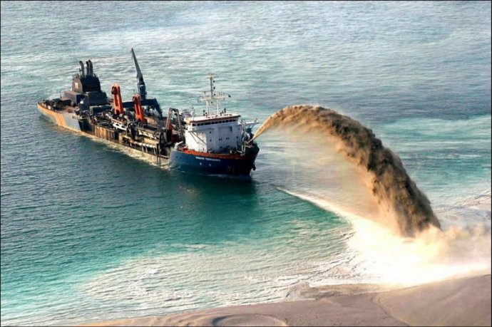 看迪拜人如何填海造岛