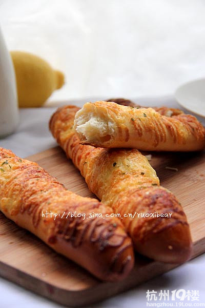 【小熊家】50%中种 芝士棒——简单易做的调理面包(附过程)