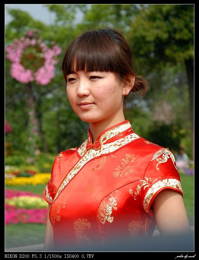 【原创】花朝节开幕式上的迎宾美女【人像摄影篇】