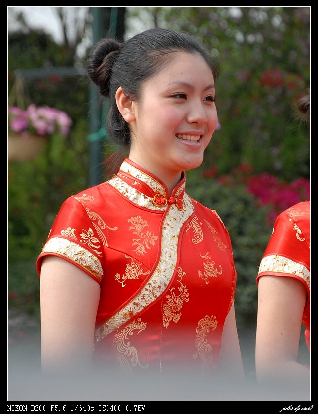 【原创】花朝节开幕式上的迎宾美女【人像摄影篇】