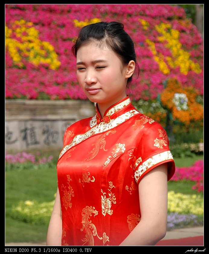【原创】花朝节开幕式上的迎宾美女【人像摄影篇】