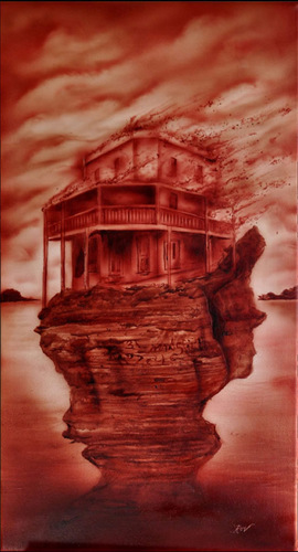 纹身师用自己的血作画