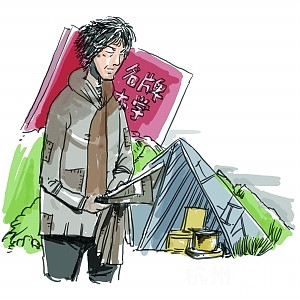 名牌大学毕业流浪7年无工作 变犀利哥拾荒为生