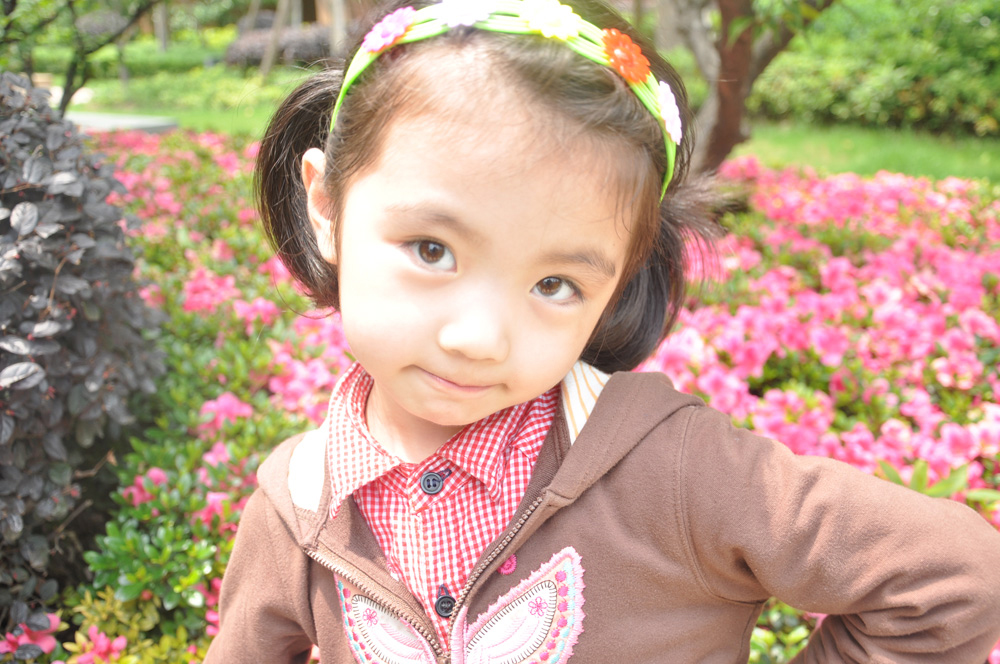 小萝莉超萌大眼睛睫毛长甜美可爱小清新美女小盆友媛媛生活照-宝宝秀