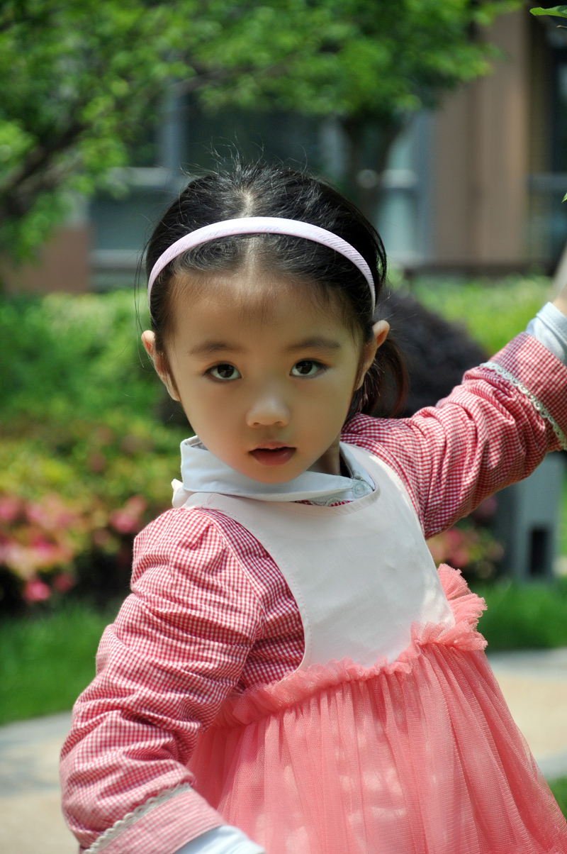 小萝莉超萌大眼睛睫毛长甜美可爱小清新美女小盆友媛媛生活照