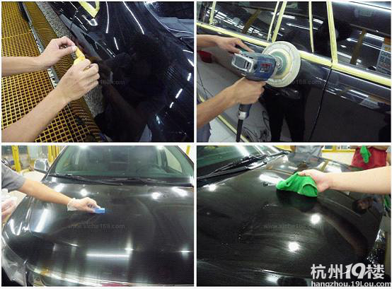 猫眼石黑福特锐界金刚镀膜施工作业