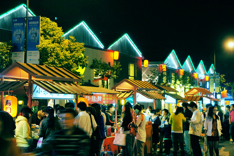 杭州特色美食街图片