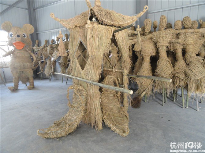 渔山稻花节（老爸参与制作的稻草人）