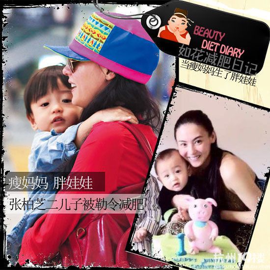 柏芝二儿子被勒令减肥 宝贝能吃是福吗