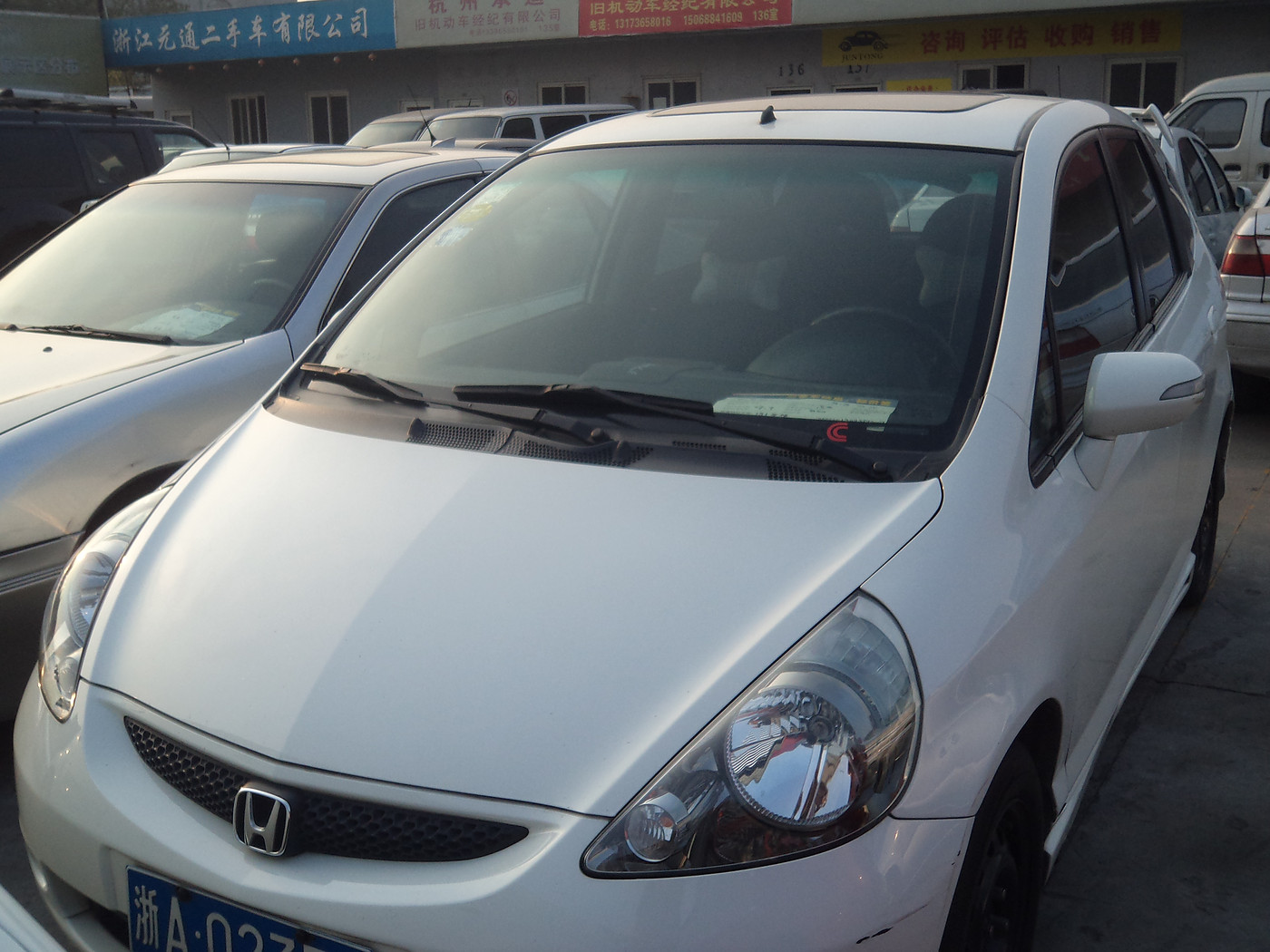 转让本田飞度2007年7月5.5万自动挡带天窗