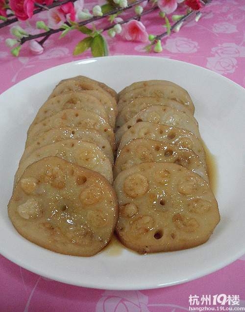 冬季润肺止咳佳品——蜜汁糯米藕
