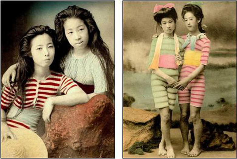 百年前日本藝伎泳裝照曝光