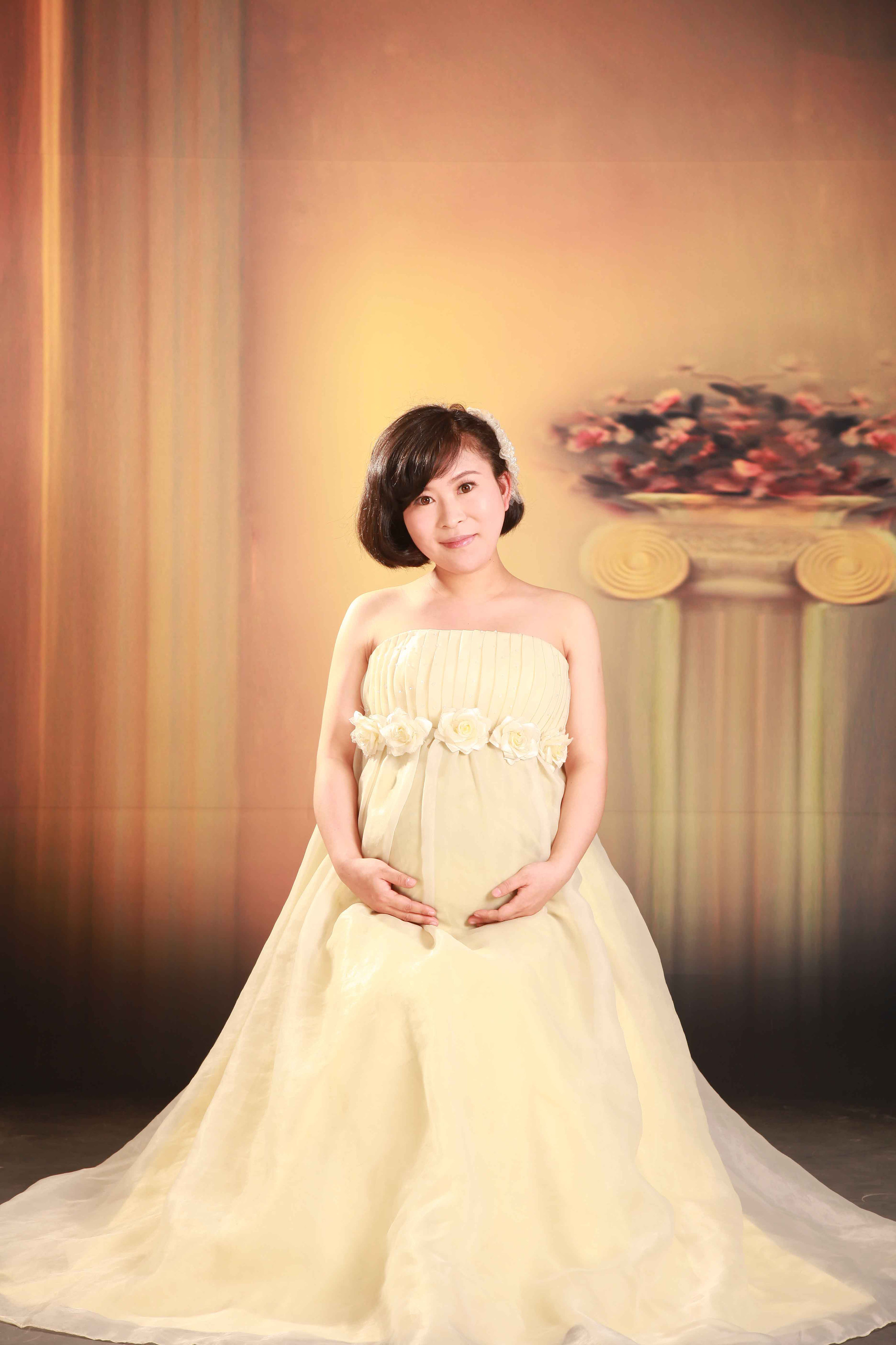 新鲜出炉,36周时去拍的孕妇照,晒一晒属于我们的小幸福.