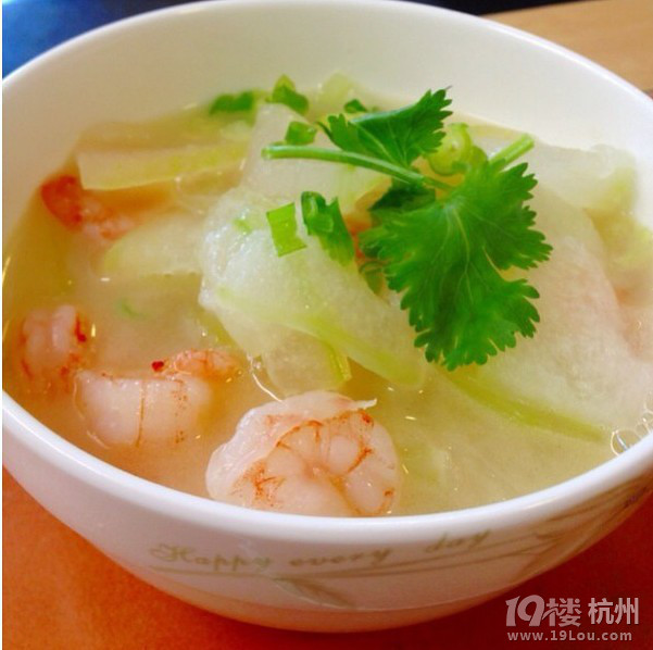 夏日汤食——冬瓜鲜虾汤