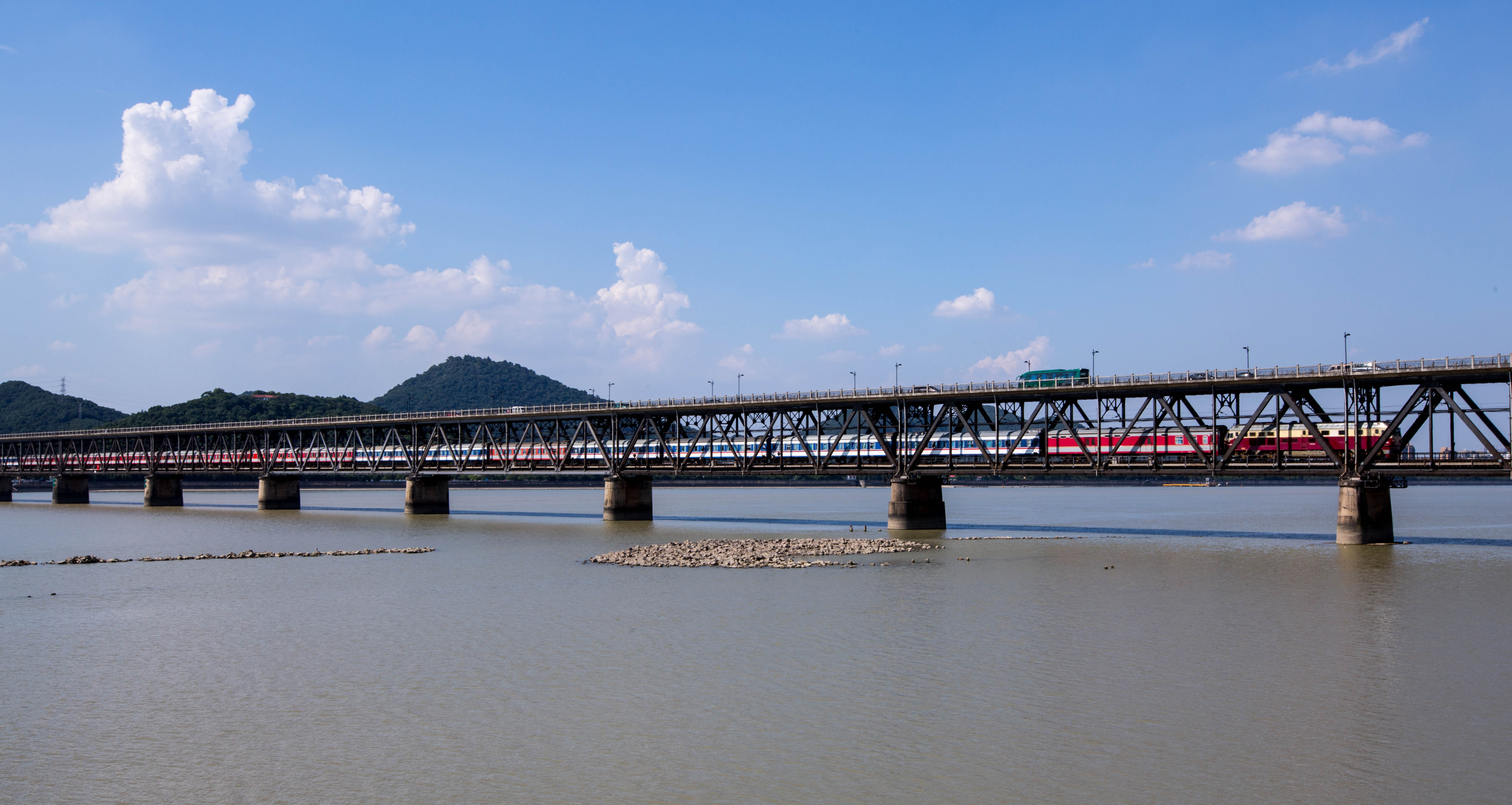 夕阳下的钱塘江-风景照-19摄区-杭州19楼