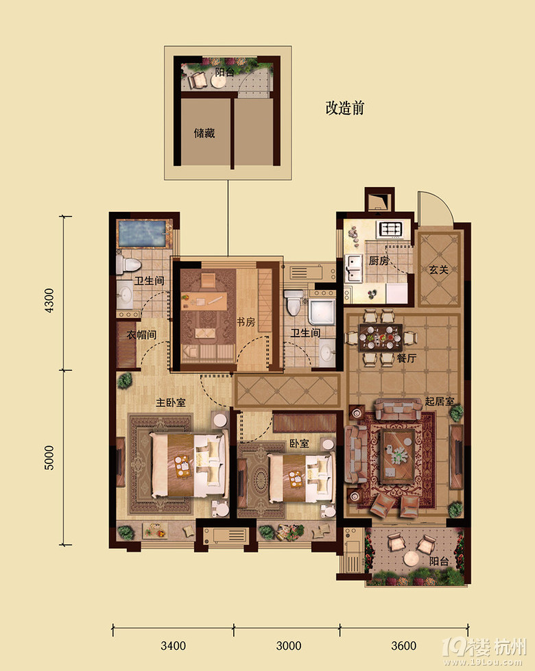 龙湖名景台&nbsp;                                      户型图
