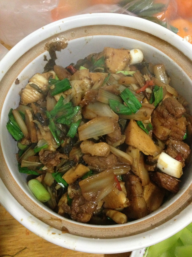 腌菜冬笋烧肉,我们安吉人最爱这口 ,超级下饭啊