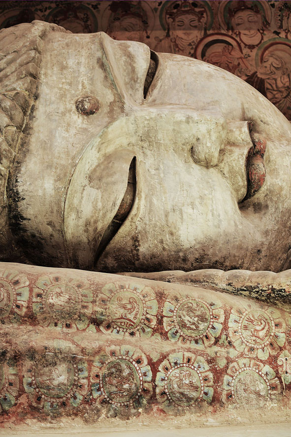 浙江美术馆莫高窟展之佛涅盘