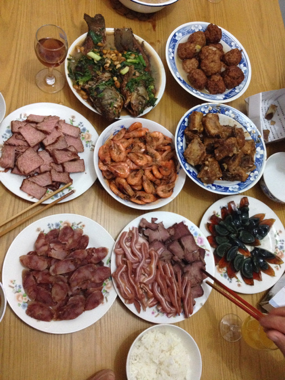 三口之家九个菜