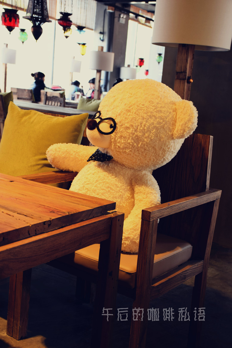 〖呆萌棕和小小白〗午后的咖啡私语